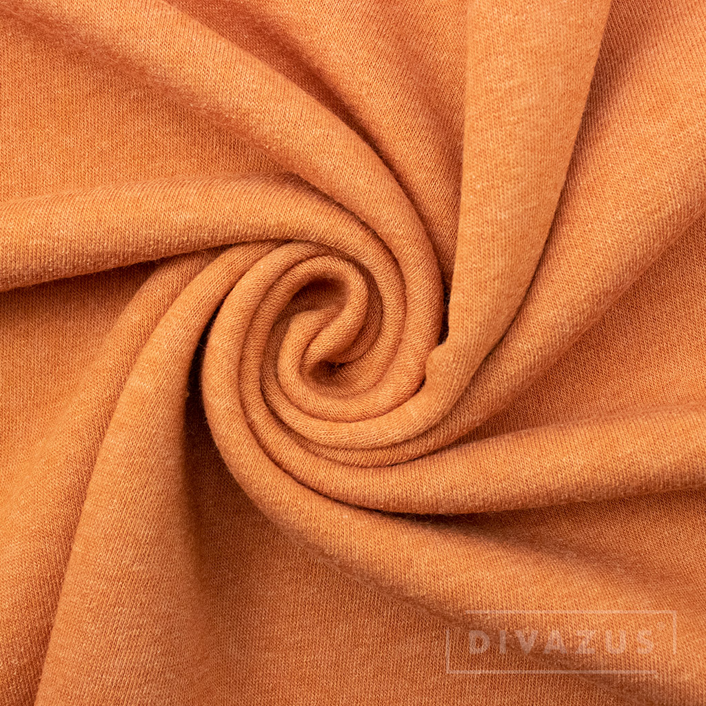 Vanized Rust - Fleece  Plush knit with fur, rust copper · Divazus